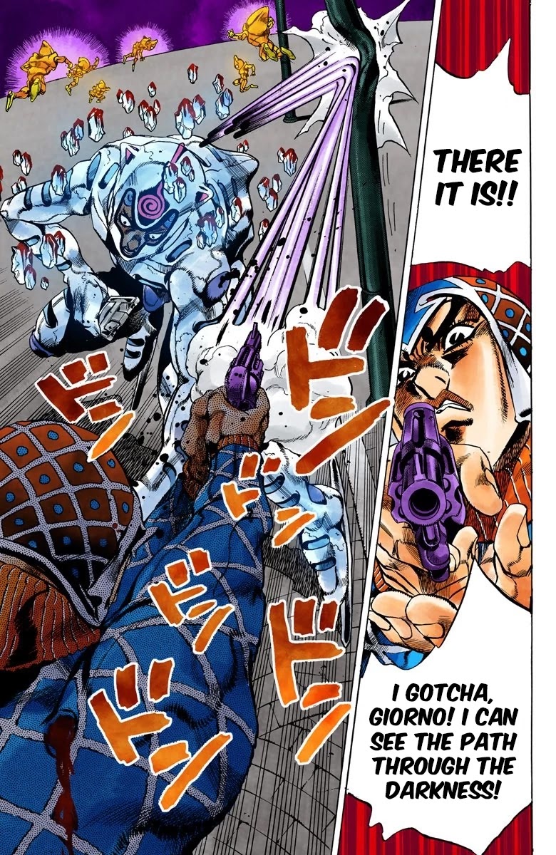 JoJo's Bizarre Adventure Part 5 - Vento Aureo (Official Colored) chapter 75 page 12