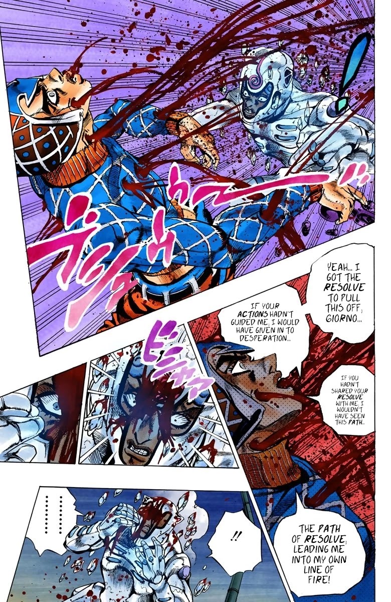 JoJo's Bizarre Adventure Part 5 - Vento Aureo (Official Colored) chapter 75 page 17