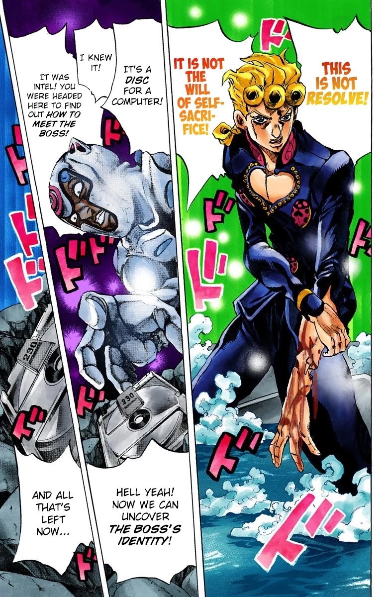 JoJo's Bizarre Adventure Part 5 - Vento Aureo (Official Colored) chapter 75 page 6