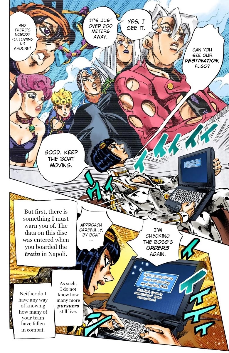 JoJo's Bizarre Adventure Part 5 - Vento Aureo (Official Colored) chapter 77 page 3