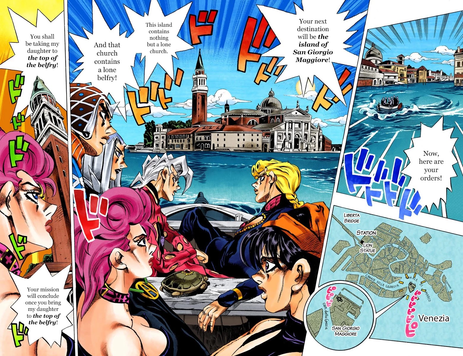 JoJo's Bizarre Adventure Part 5 - Vento Aureo (Official Colored) chapter 77 page 5