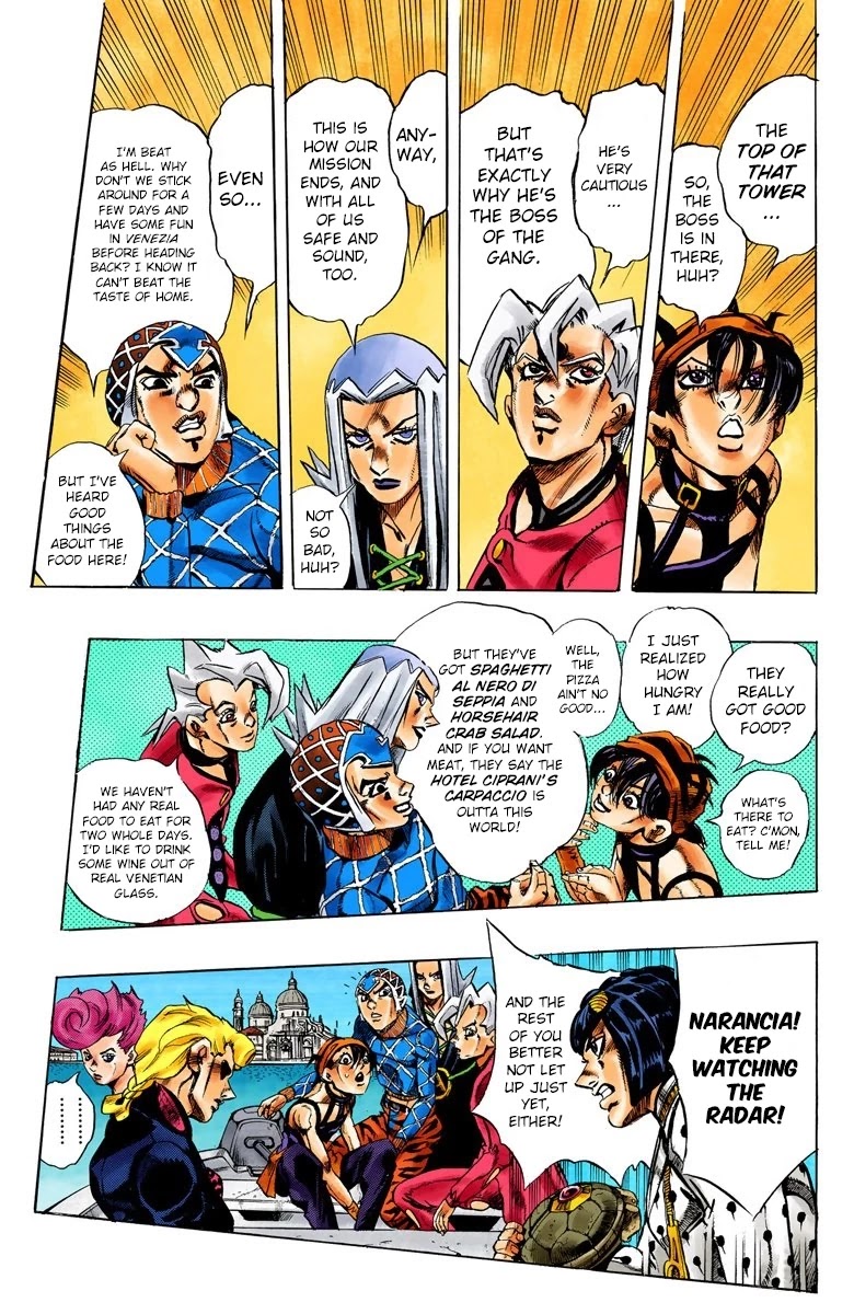 JoJo's Bizarre Adventure Part 5 - Vento Aureo (Official Colored) chapter 77 page 7