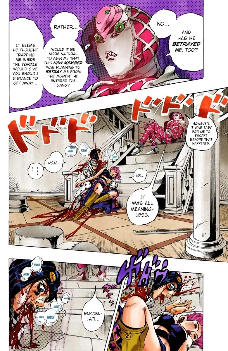 JoJo's Bizarre Adventure Part 5 - Vento Aureo (Official Colored) chapter 82 page 8
