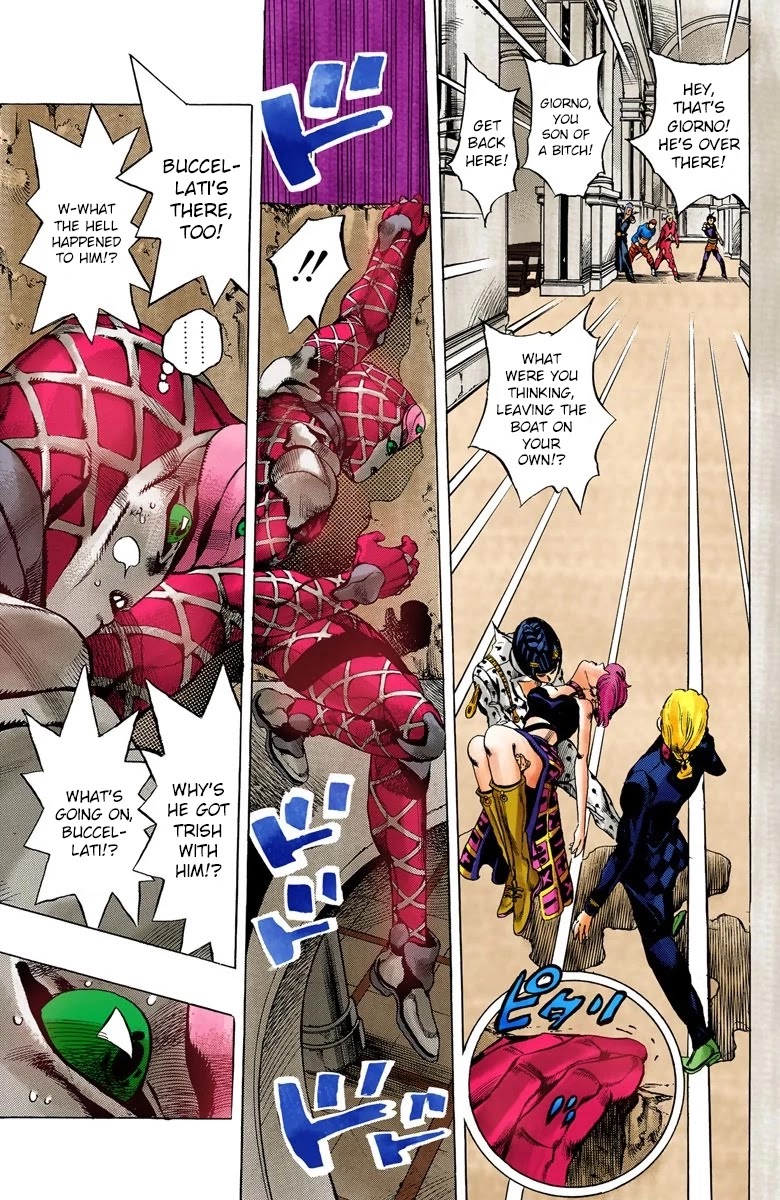 JoJo's Bizarre Adventure Part 5 - Vento Aureo (Official Colored) chapter 83 page 12