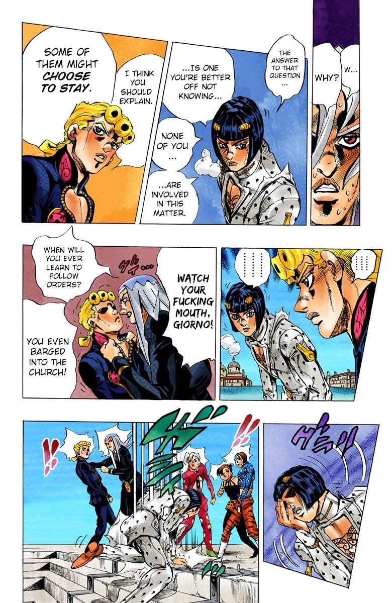 JoJo's Bizarre Adventure Part 5 - Vento Aureo (Official Colored) chapter 83 page 17