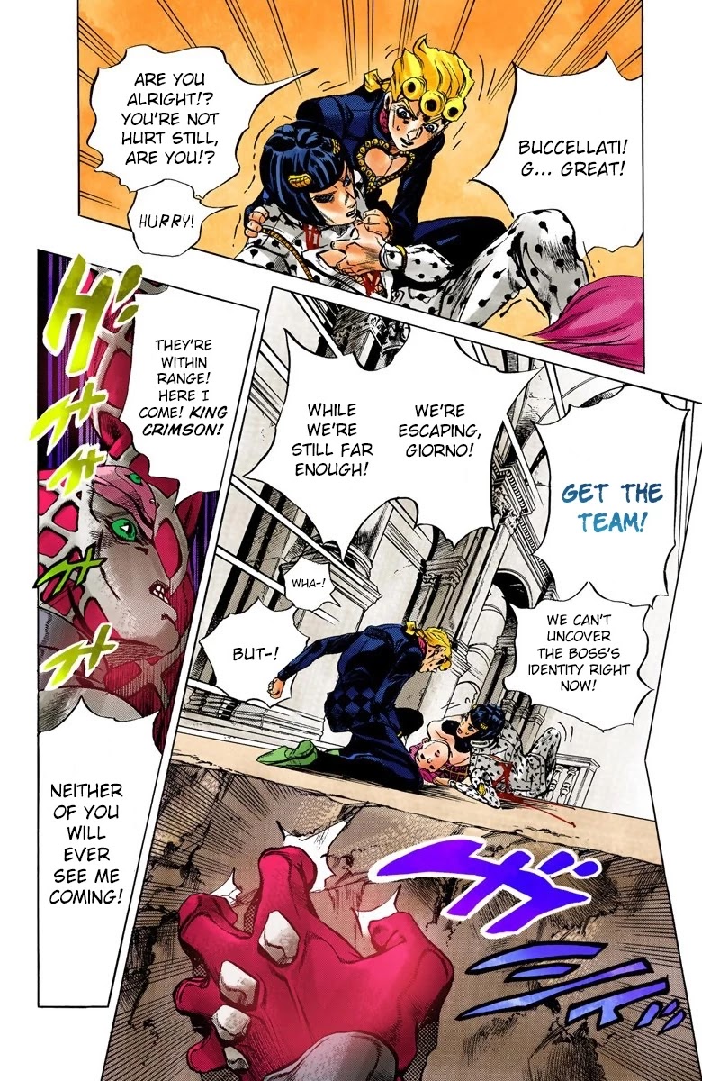JoJo's Bizarre Adventure Part 5 - Vento Aureo (Official Colored) chapter 83 page 9