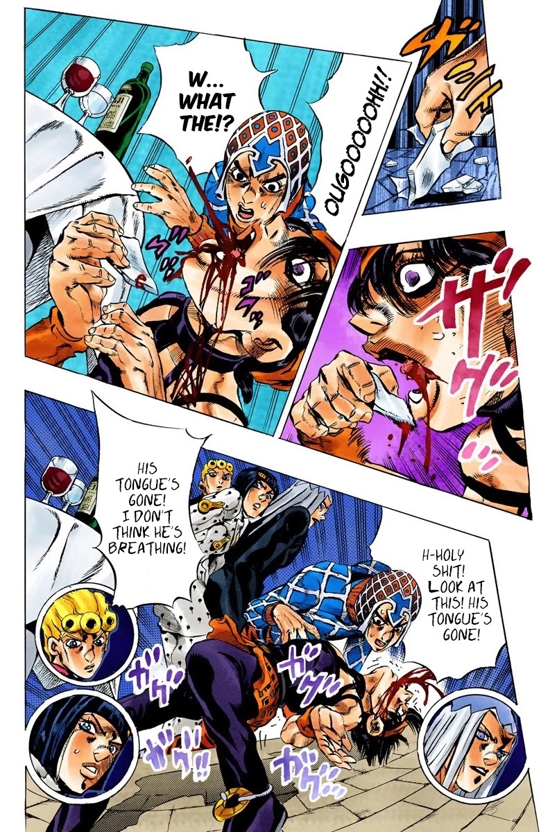 JoJo's Bizarre Adventure Part 5 - Vento Aureo (Official Colored) chapter 86 page 11