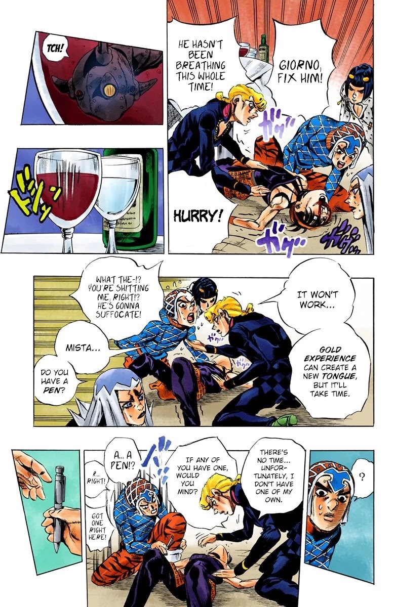 JoJo's Bizarre Adventure Part 5 - Vento Aureo (Official Colored) chapter 86 page 12