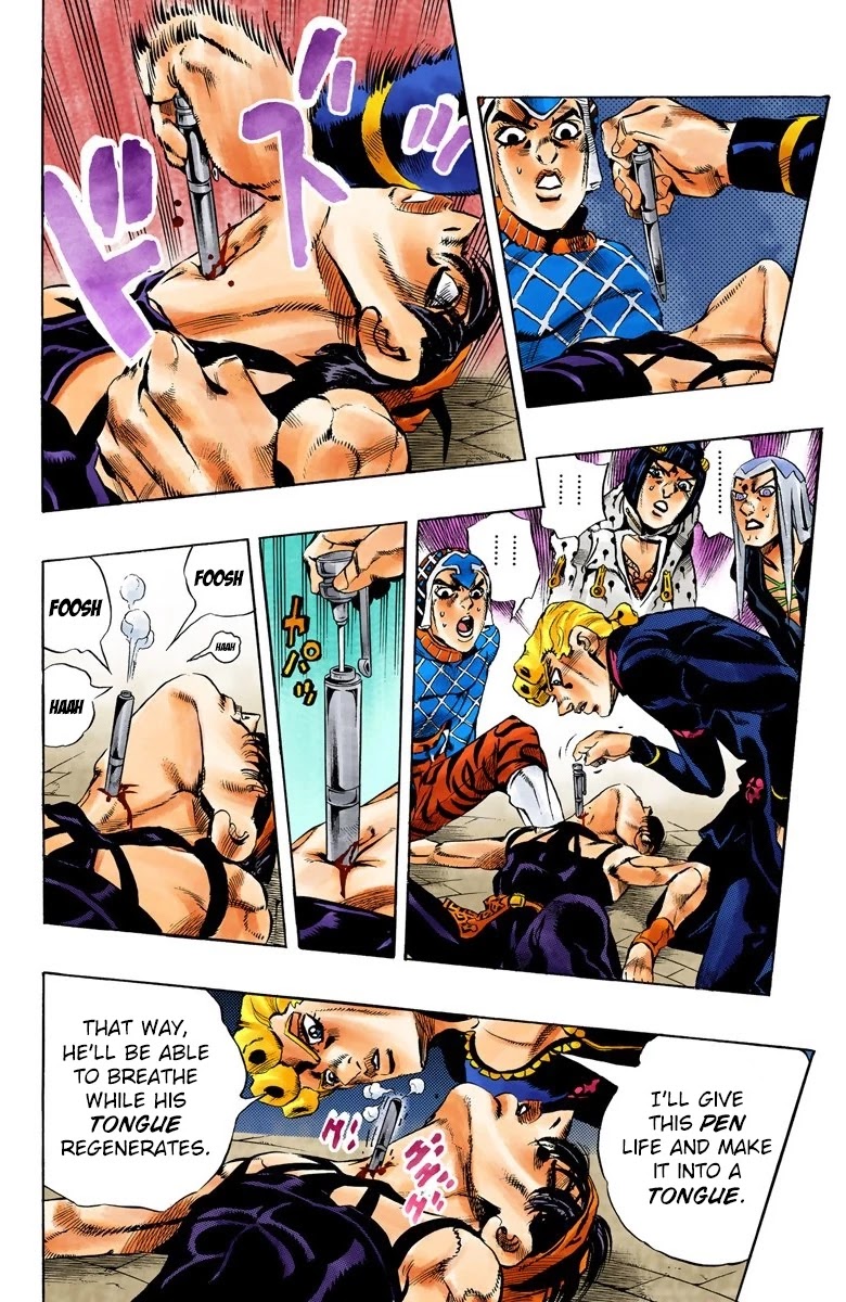 JoJo's Bizarre Adventure Part 5 - Vento Aureo (Official Colored) chapter 86 page 13