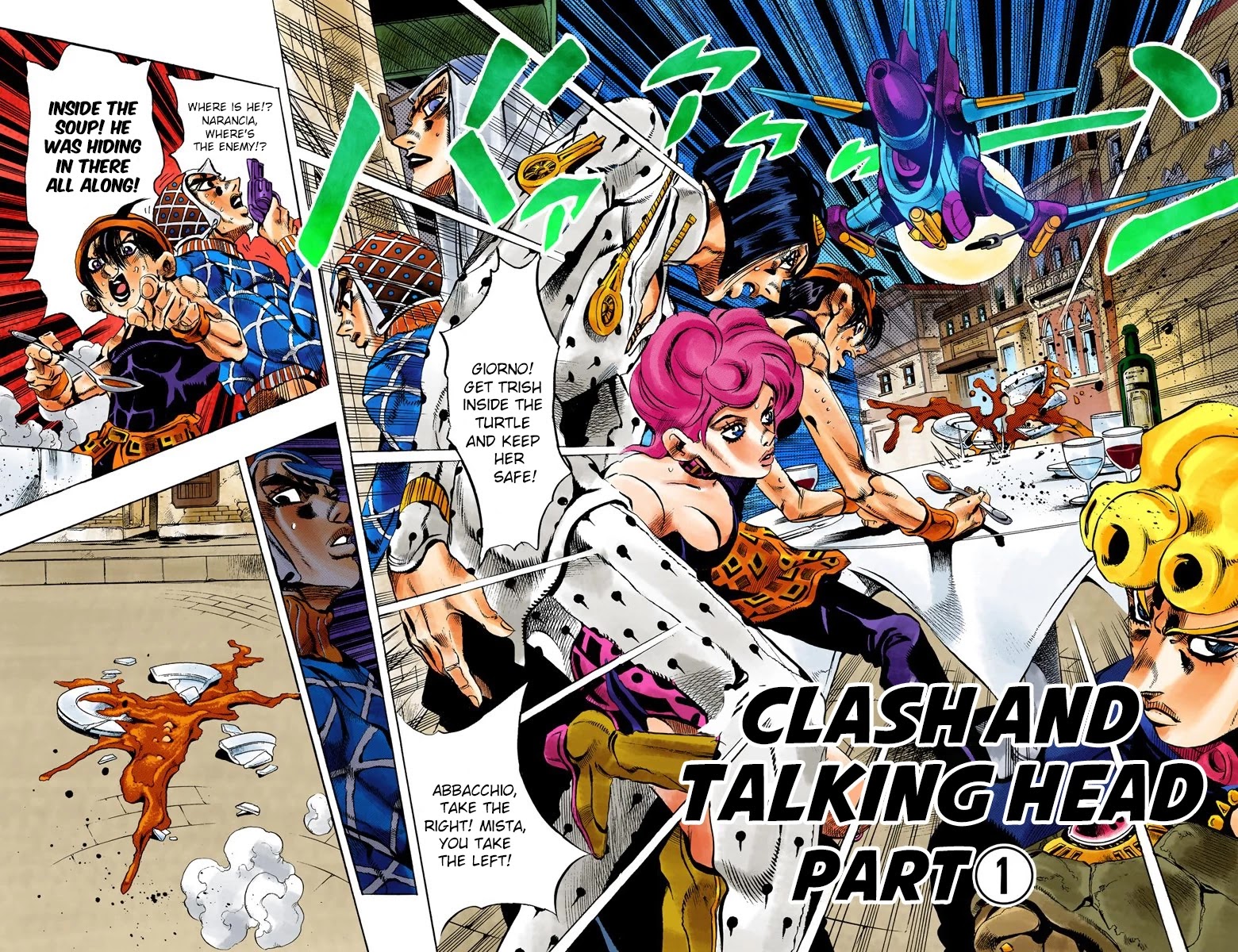 JoJo's Bizarre Adventure Part 5 - Vento Aureo (Official Colored) chapter 86 page 3