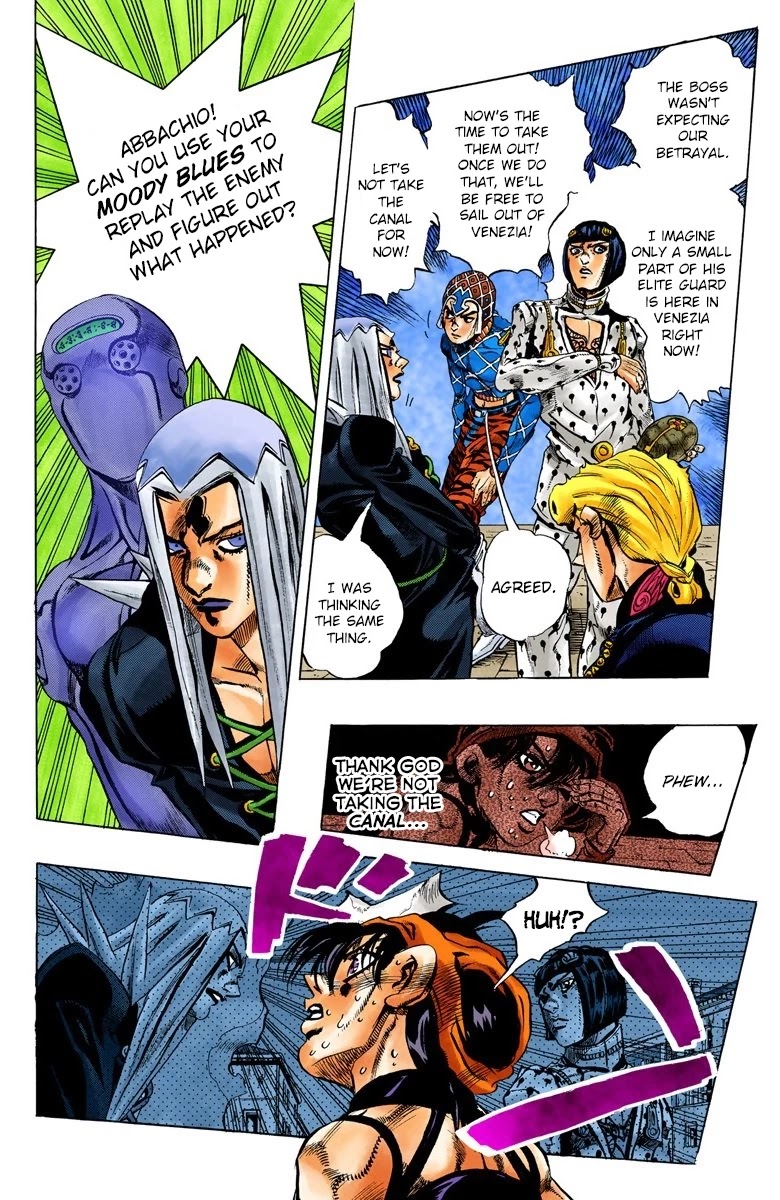 JoJo's Bizarre Adventure Part 5 - Vento Aureo (Official Colored) chapter 87 page 12