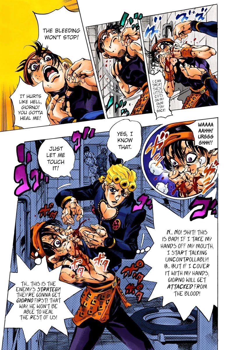 JoJo's Bizarre Adventure Part 5 - Vento Aureo (Official Colored) chapter 88 page 14