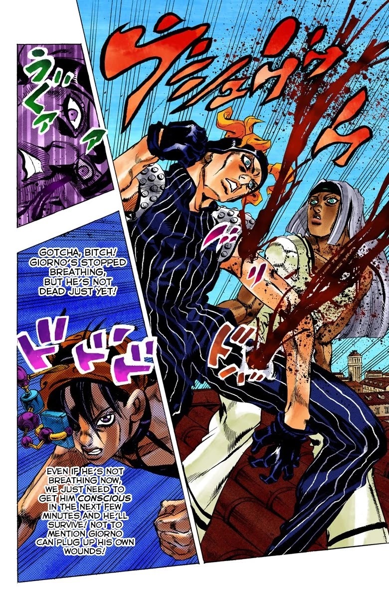 JoJo's Bizarre Adventure Part 5 - Vento Aureo (Official Colored) chapter 89 page 18