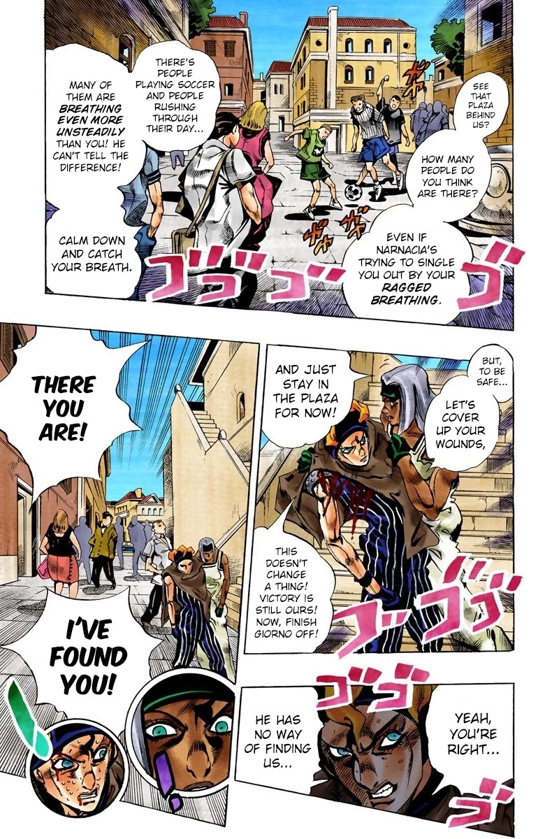 JoJo's Bizarre Adventure Part 5 - Vento Aureo (Official Colored) chapter 91 page 11