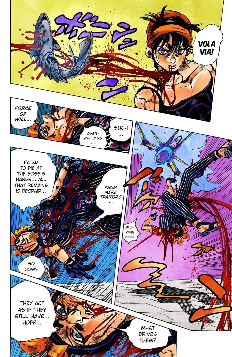 JoJo's Bizarre Adventure Part 5 - Vento Aureo (Official Colored) chapter 92 page 12