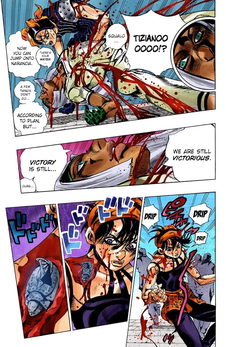 JoJo's Bizarre Adventure Part 5 - Vento Aureo (Official Colored) chapter 92 page 6