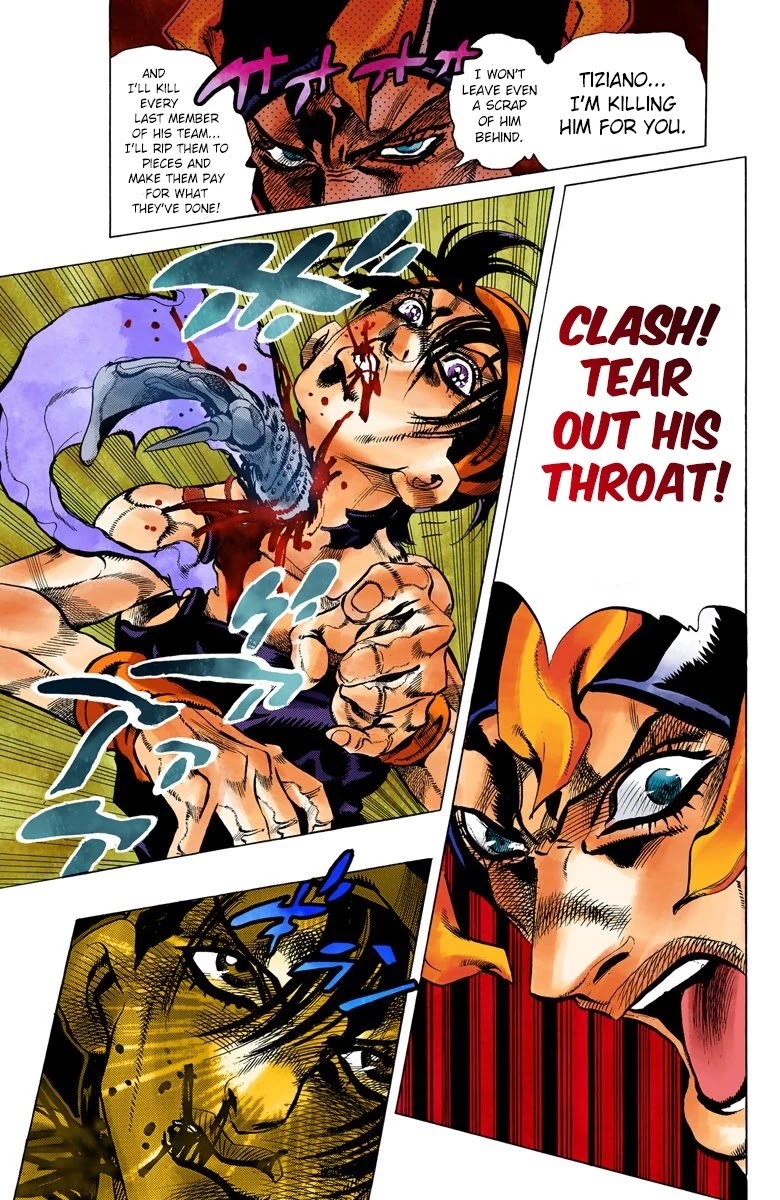 JoJo's Bizarre Adventure Part 5 - Vento Aureo (Official Colored) chapter 92 page 8