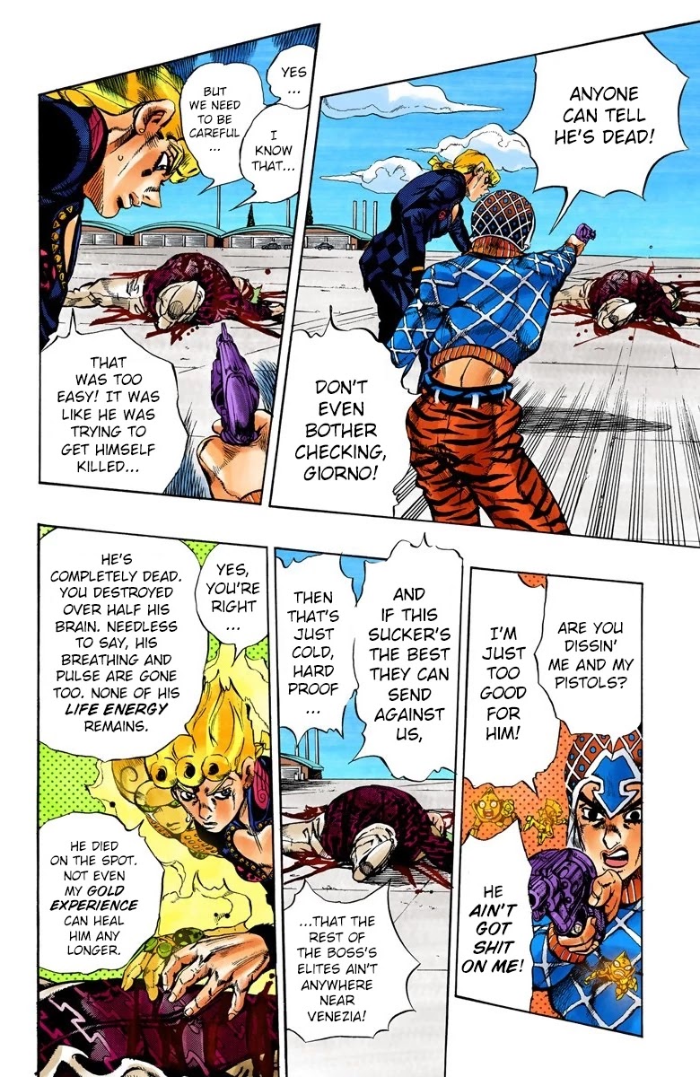 JoJo's Bizarre Adventure Part 5 - Vento Aureo (Official Colored) chapter 94 page 4