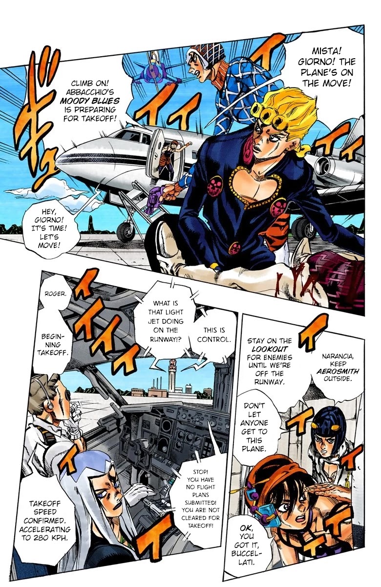 JoJo's Bizarre Adventure Part 5 - Vento Aureo (Official Colored) chapter 94 page 5