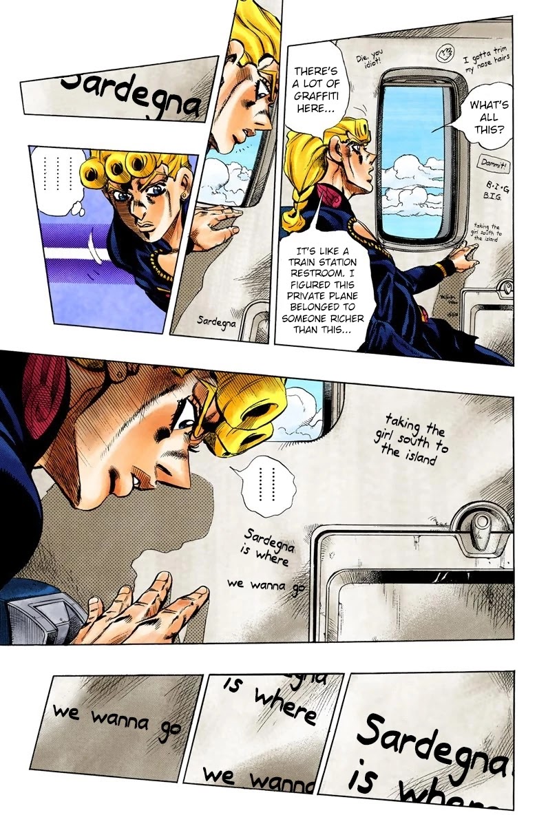 JoJo's Bizarre Adventure Part 5 - Vento Aureo (Official Colored) chapter 95 page 11