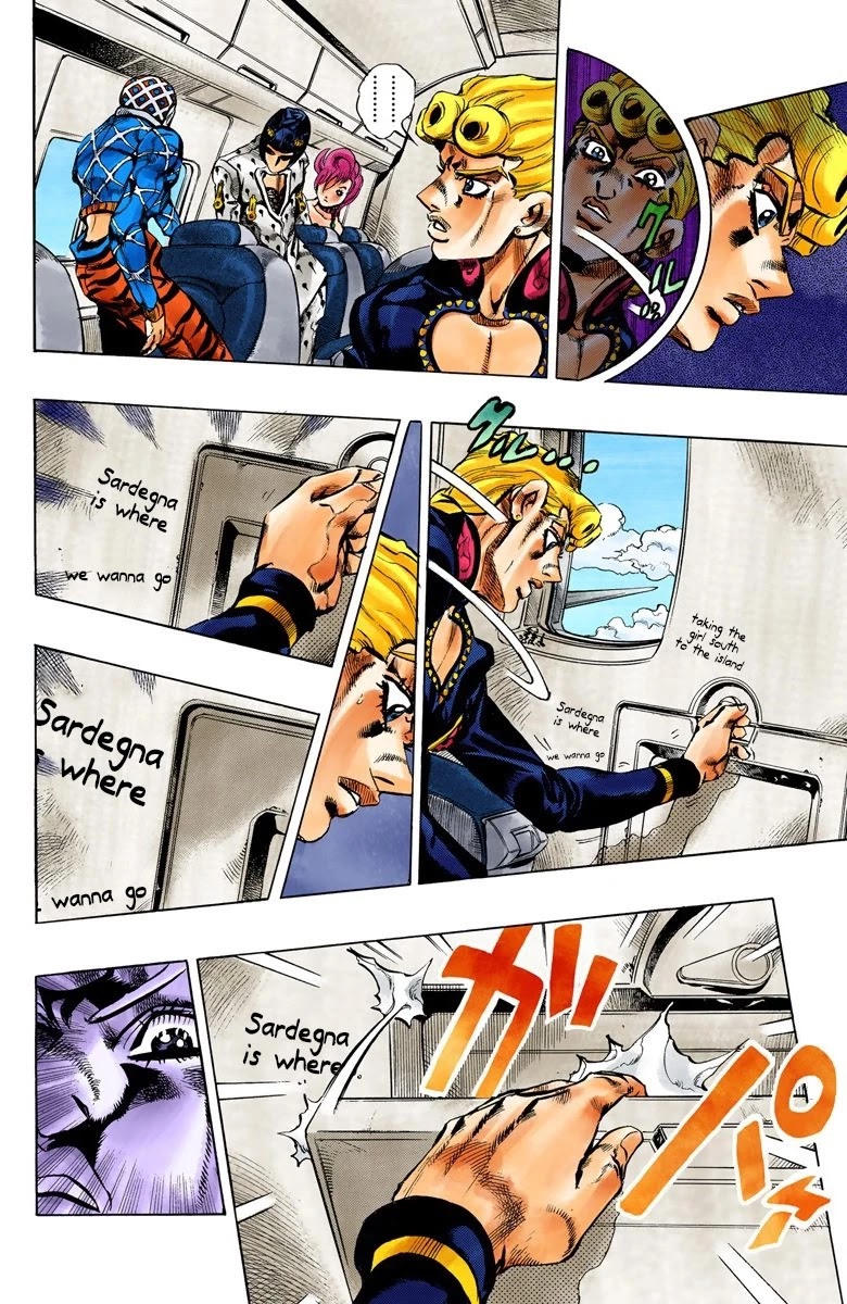 JoJo's Bizarre Adventure Part 5 - Vento Aureo (Official Colored) chapter 95 page 12
