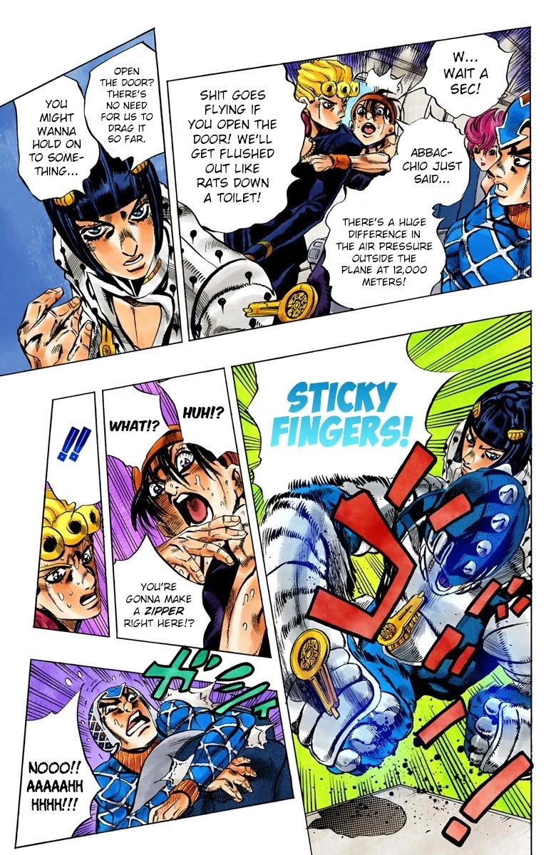 JoJo's Bizarre Adventure Part 5 - Vento Aureo (Official Colored) chapter 95 page 7