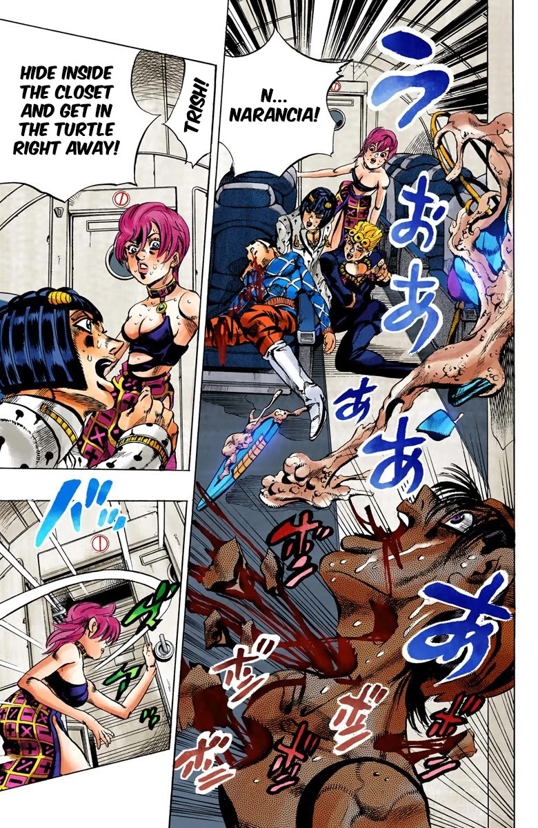 JoJo's Bizarre Adventure Part 5 - Vento Aureo (Official Colored) chapter 96 page 12