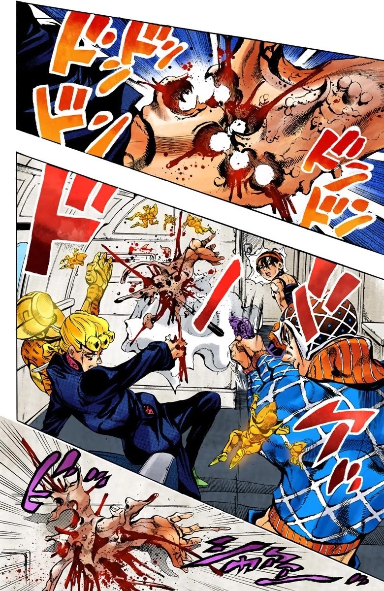 JoJo's Bizarre Adventure Part 5 - Vento Aureo (Official Colored) chapter 96 page 4