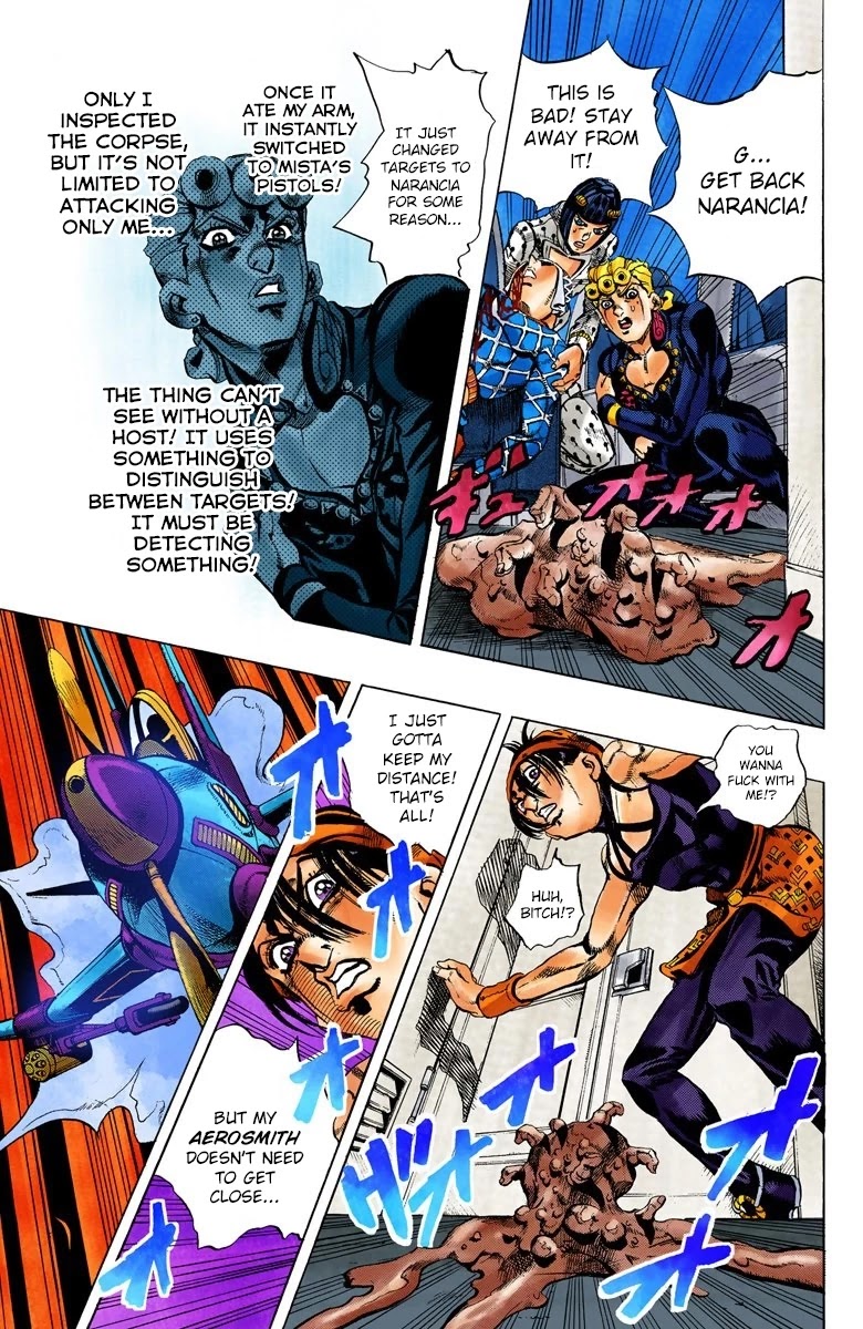 JoJo's Bizarre Adventure Part 5 - Vento Aureo (Official Colored) chapter 96 page 9