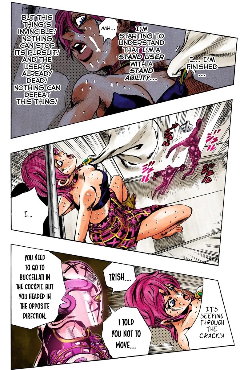 JoJo's Bizarre Adventure Part 5 - Vento Aureo (Official Colored) chapter 99 page 12