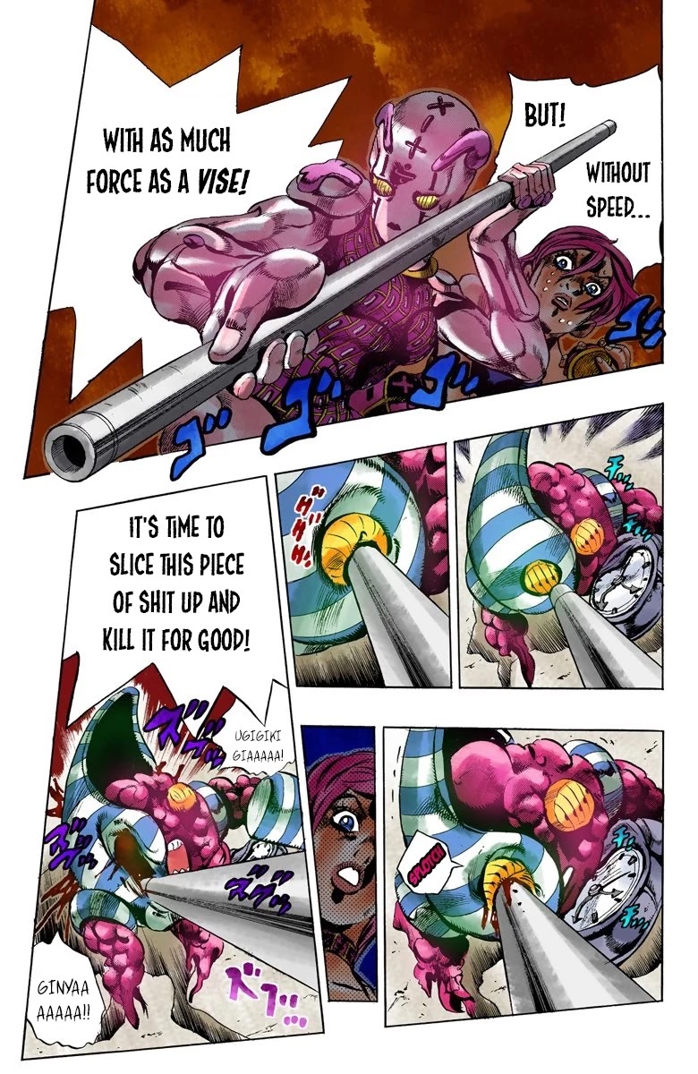 JoJo's Bizarre Adventure Part 5 - Vento Aureo (Official Colored) chapter 99 page 17