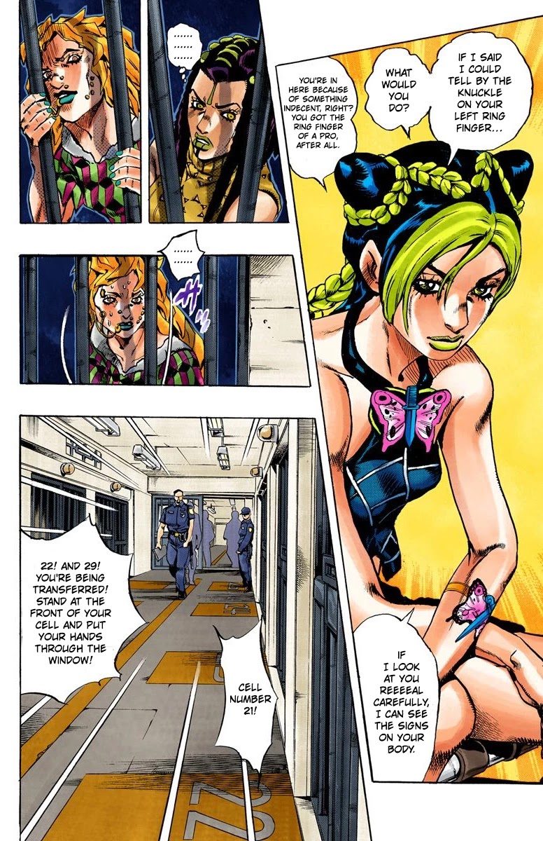 JoJo's Bizarre Adventure Part 6 - Stone Ocean (Official Colored) chapter 1 page 10