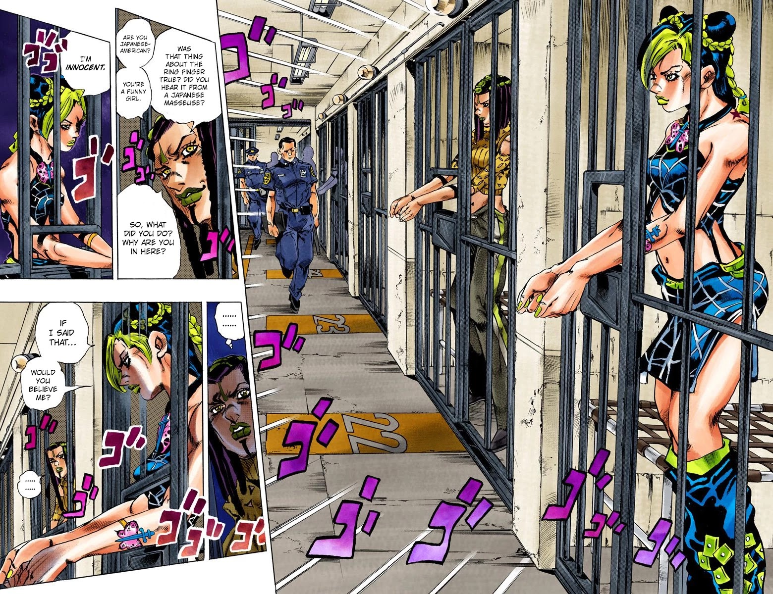 JoJo's Bizarre Adventure Part 6 - Stone Ocean (Official Colored) chapter 1 page 12