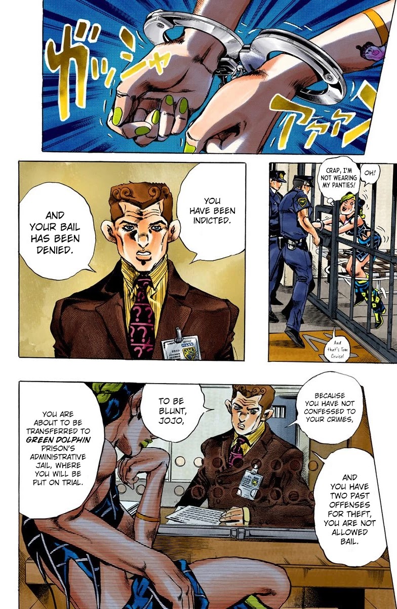 JoJo's Bizarre Adventure Part 6 - Stone Ocean (Official Colored) chapter 1 page 13