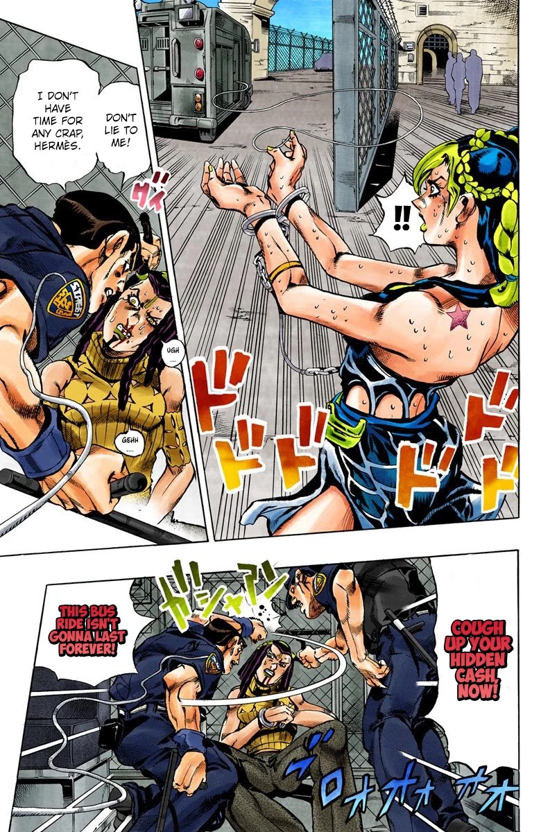 JoJo's Bizarre Adventure Part 6 - Stone Ocean (Official Colored) chapter 1 page 34