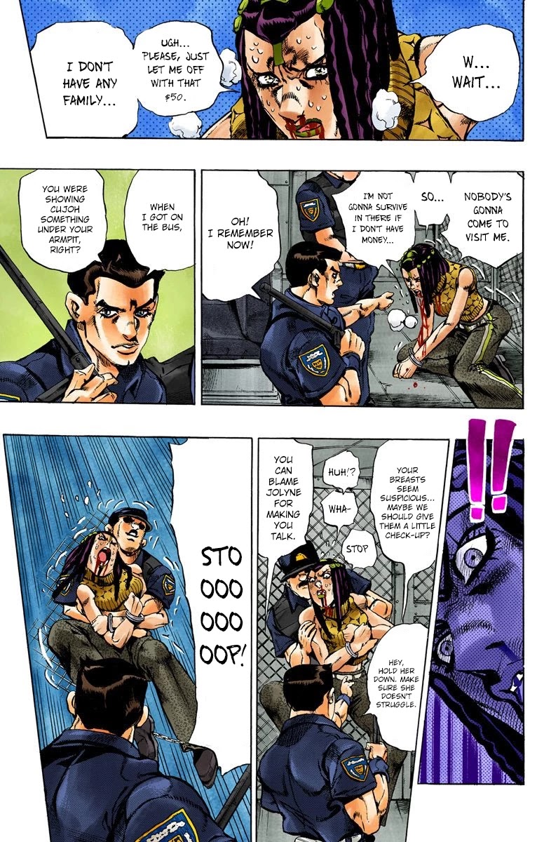 JoJo's Bizarre Adventure Part 6 - Stone Ocean (Official Colored) chapter 1 page 38