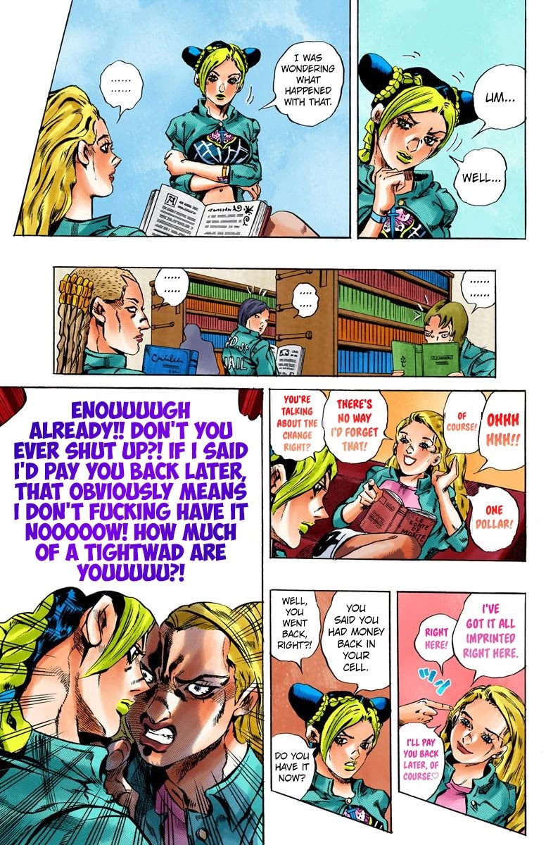 JoJo's Bizarre Adventure Part 6 - Stone Ocean (Official Colored) chapter 10 page 13