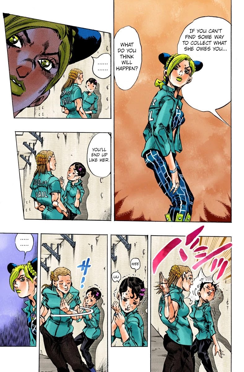 JoJo's Bizarre Adventure Part 6 - Stone Ocean (Official Colored) chapter 10 page 9