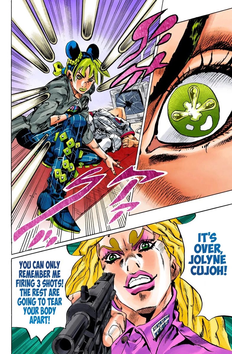 JoJo's Bizarre Adventure Part 6 - Stone Ocean (Official Colored) chapter 100 page 13