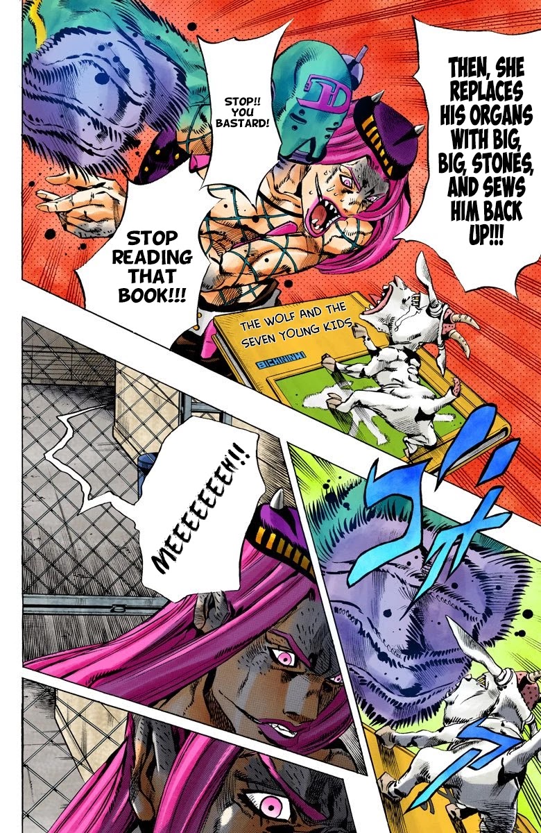 JoJo's Bizarre Adventure Part 6 - Stone Ocean (Official Colored) chapter 108 page 7