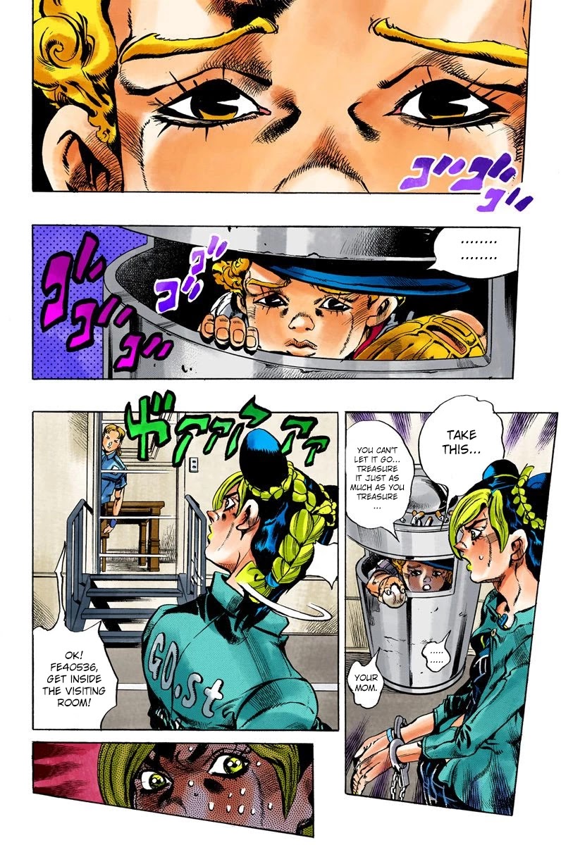 JoJo's Bizarre Adventure Part 6 - Stone Ocean (Official Colored) chapter 11 page 12