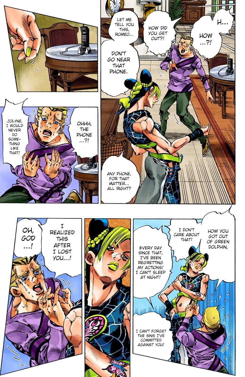 JoJo's Bizarre Adventure Part 6 - Stone Ocean (Official Colored) chapter 111 page 5