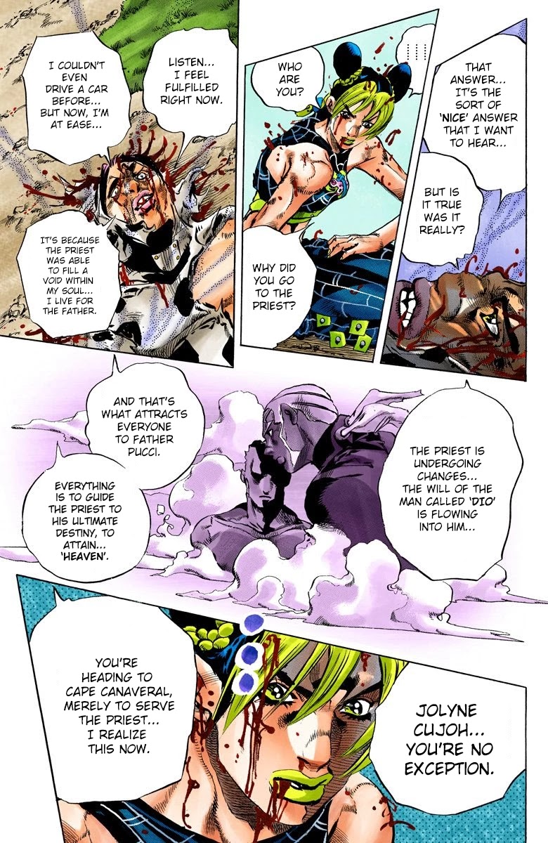 JoJo's Bizarre Adventure Part 6 - Stone Ocean (Official Colored) chapter 117 page 13