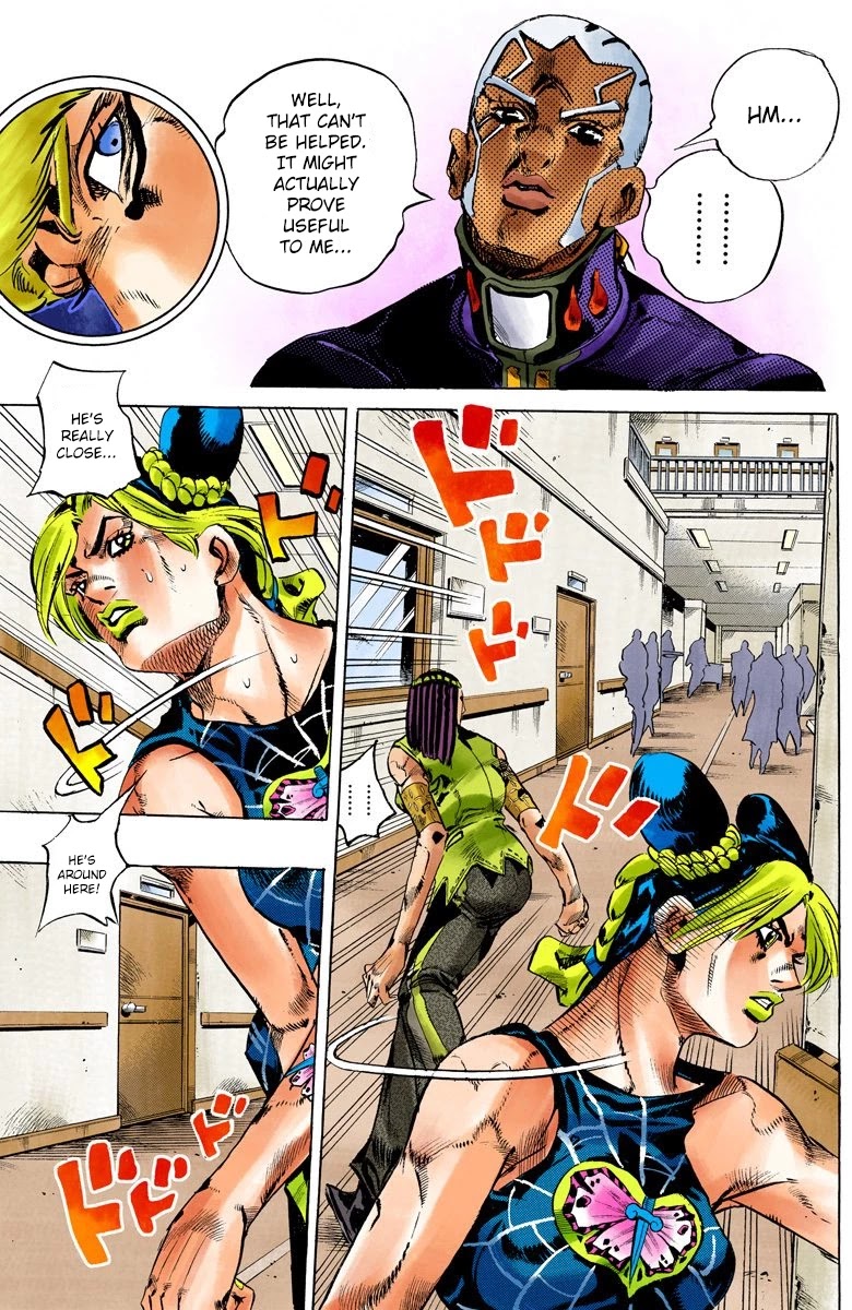 JoJo's Bizarre Adventure Part 6 - Stone Ocean (Official Colored) chapter 118 page 13