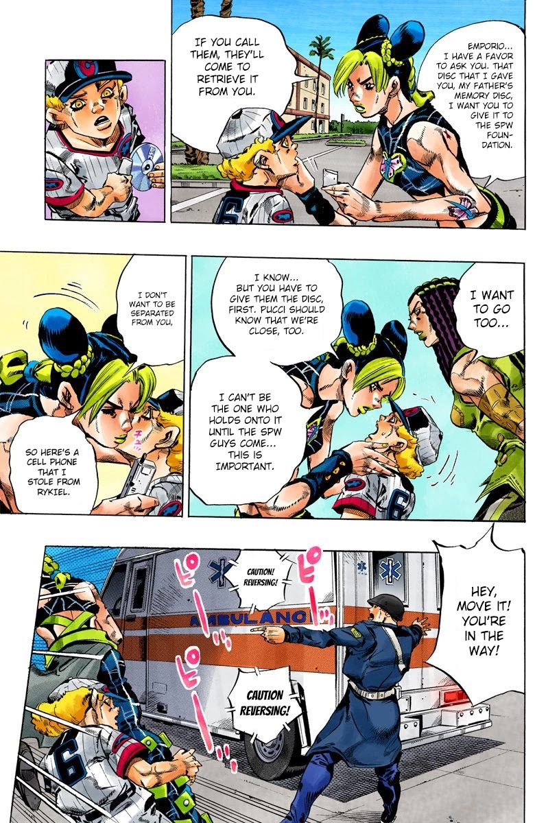 JoJo's Bizarre Adventure Part 6 - Stone Ocean (Official Colored) chapter 118 page 5