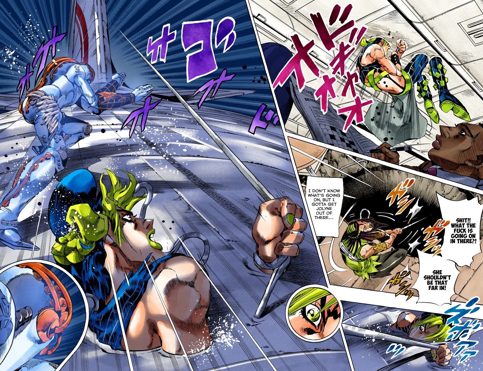 JoJo's Bizarre Adventure Part 6 - Stone Ocean (Official Colored) chapter 120 page 4