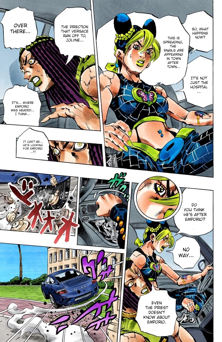 JoJo's Bizarre Adventure Part 6 - Stone Ocean (Official Colored) chapter 131 page 13