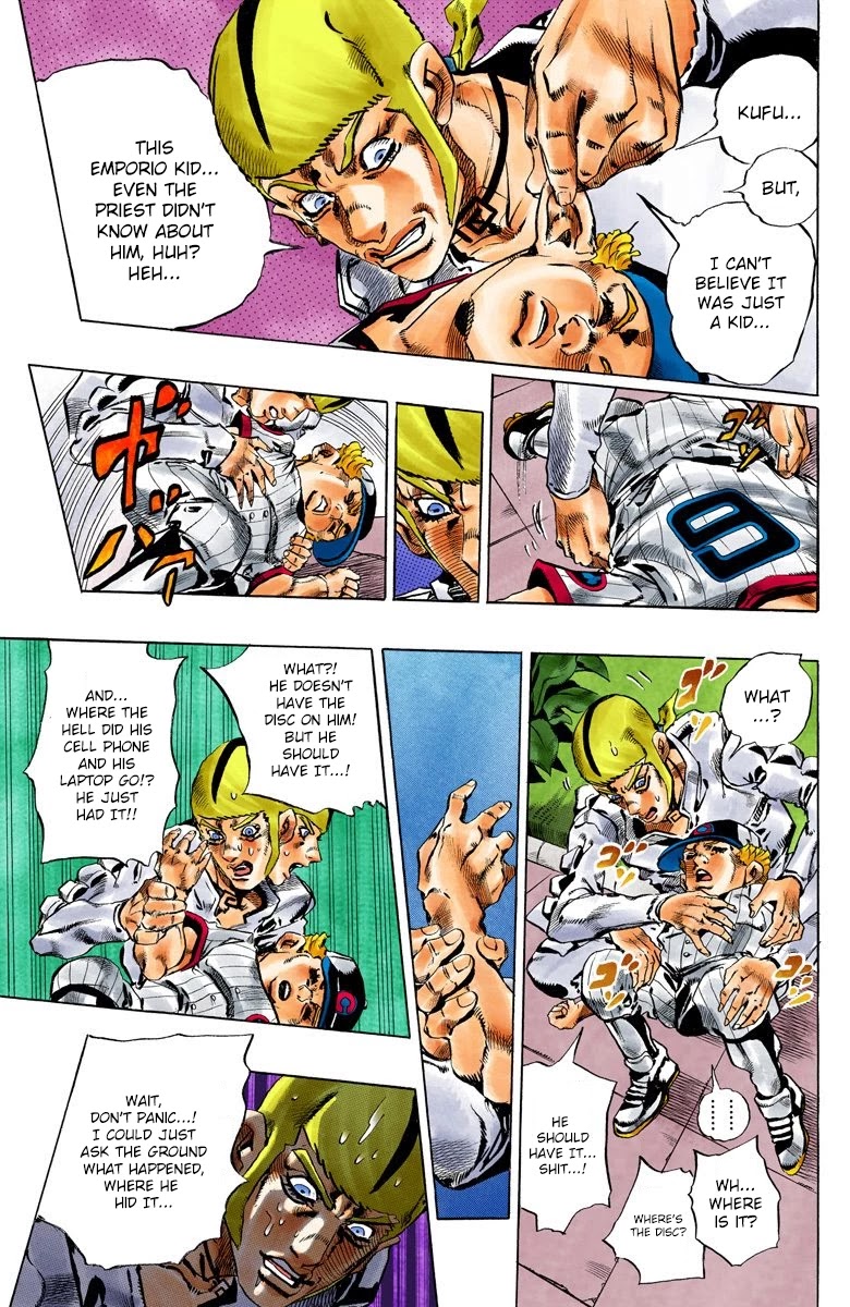 JoJo's Bizarre Adventure Part 6 - Stone Ocean (Official Colored) chapter 131 page 9