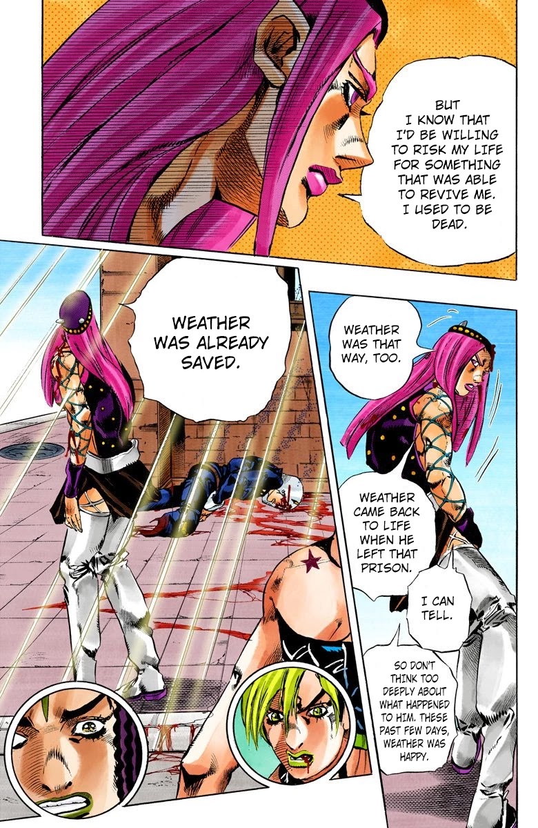 JoJo's Bizarre Adventure Part 6 - Stone Ocean (Official Colored) chapter 137 page 15