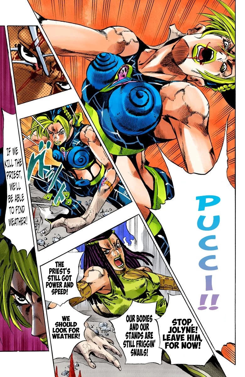 JoJo's Bizarre Adventure Part 6 - Stone Ocean (Official Colored) chapter 137 page 5